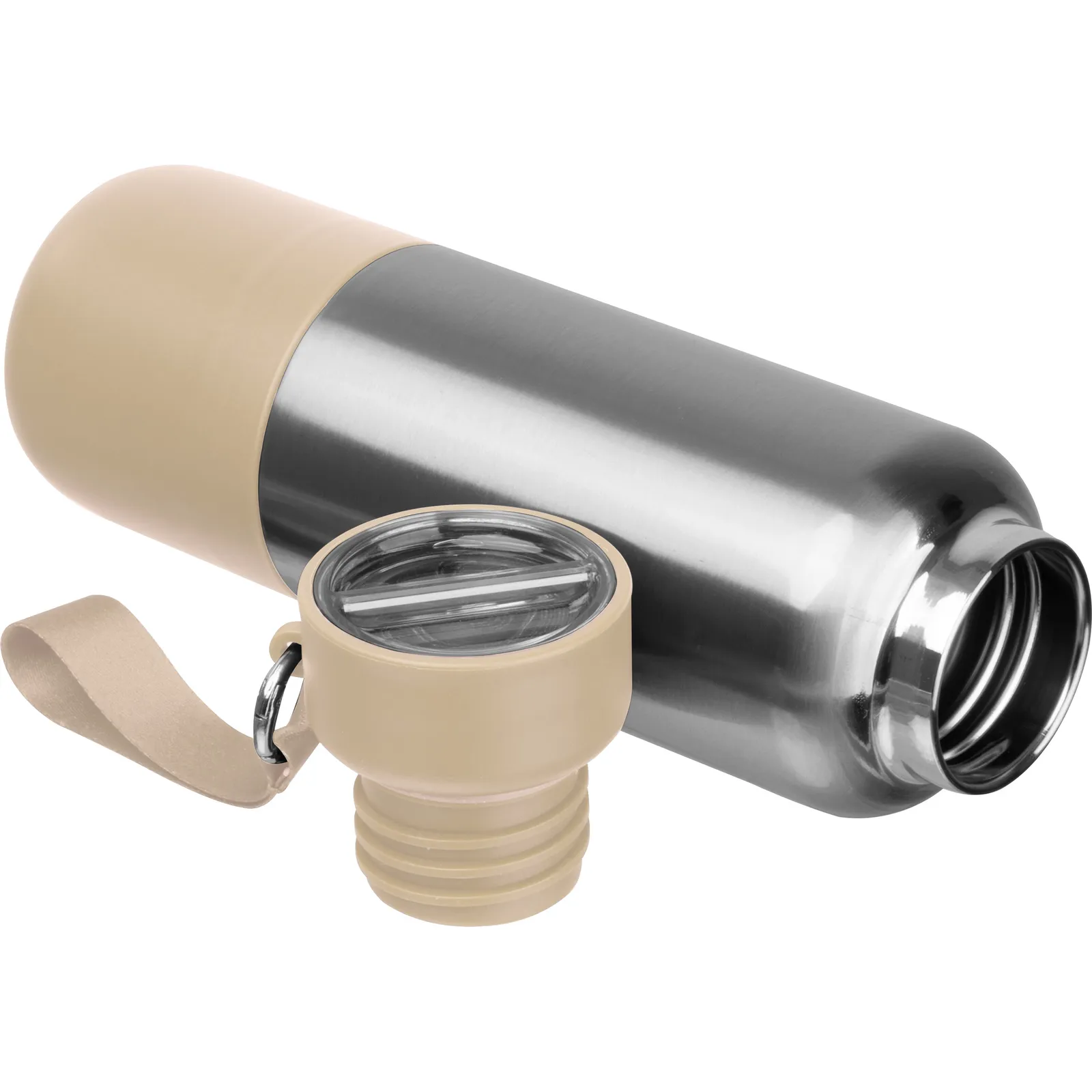 Vakuum Isolierflasche New Haven, beige – Bild 3