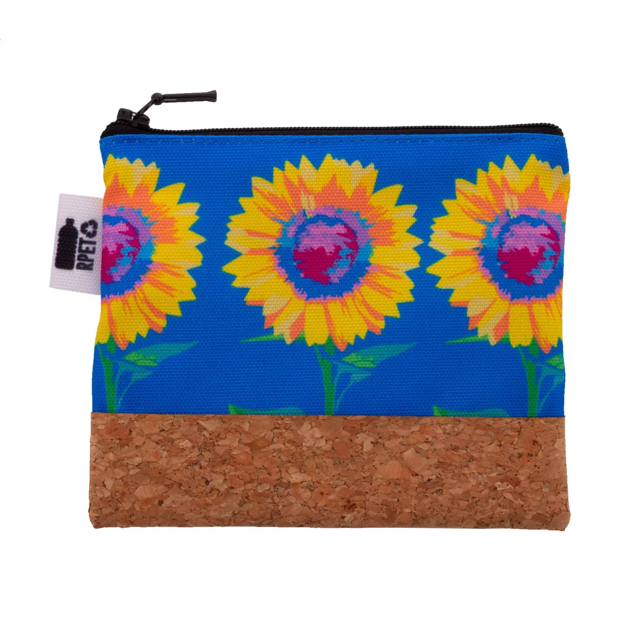 Individuelle Kosmetiktasche CreaBeauty Cork S RPET, schwarz, natur – Bild 6