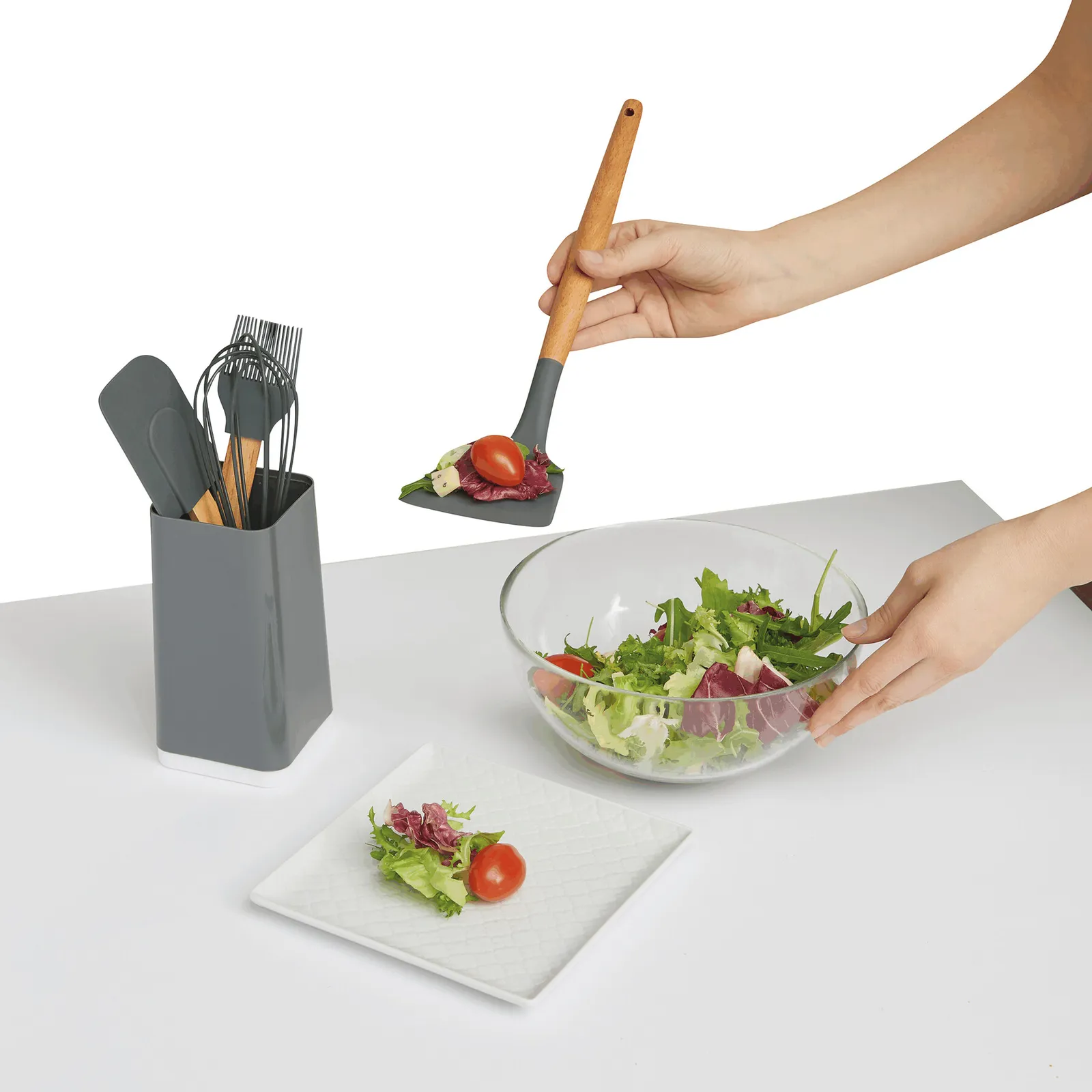 COOKING TOOLS - Küchenhelfer-Set grau, grau – Bild 3