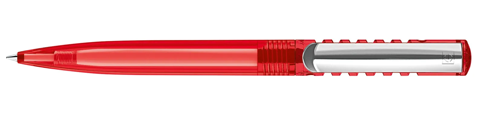 New Spring Clear MC Druckkugelschreiber, Rot 186 – Bild 3