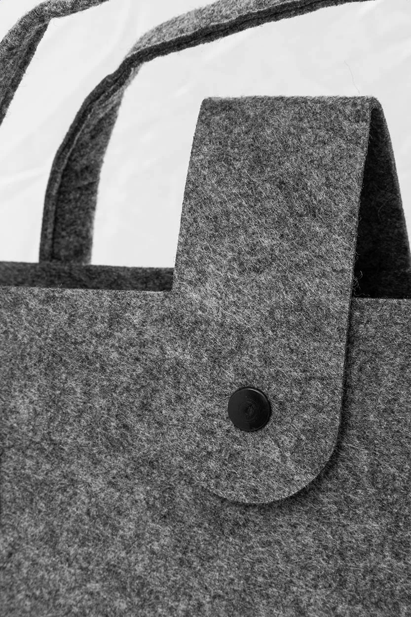 Einkaufstasche RPET Refelt Shop Lux, grau – Bild 5