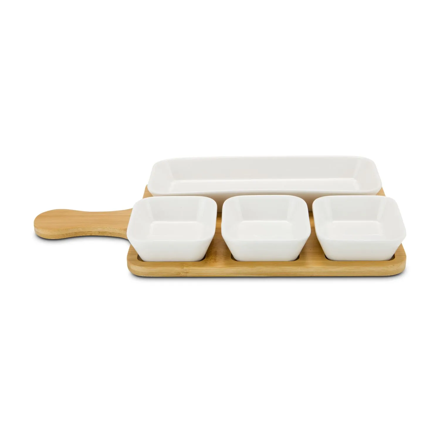 ROMINOX® Servierschalen // Quattro Bamboo, weiß – Bild 5
