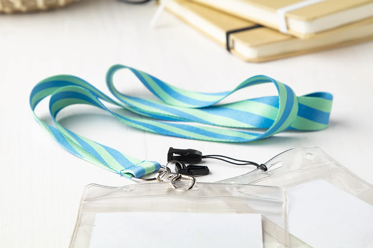 Lanyard Subyard B mit Sublimationsdruck, weiß – Bild 7