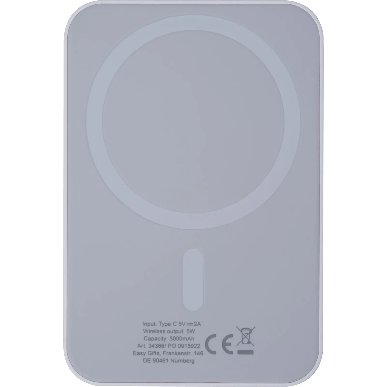 Wireless Powerbank 5.000 mAh Wels, weiss – Bild 4