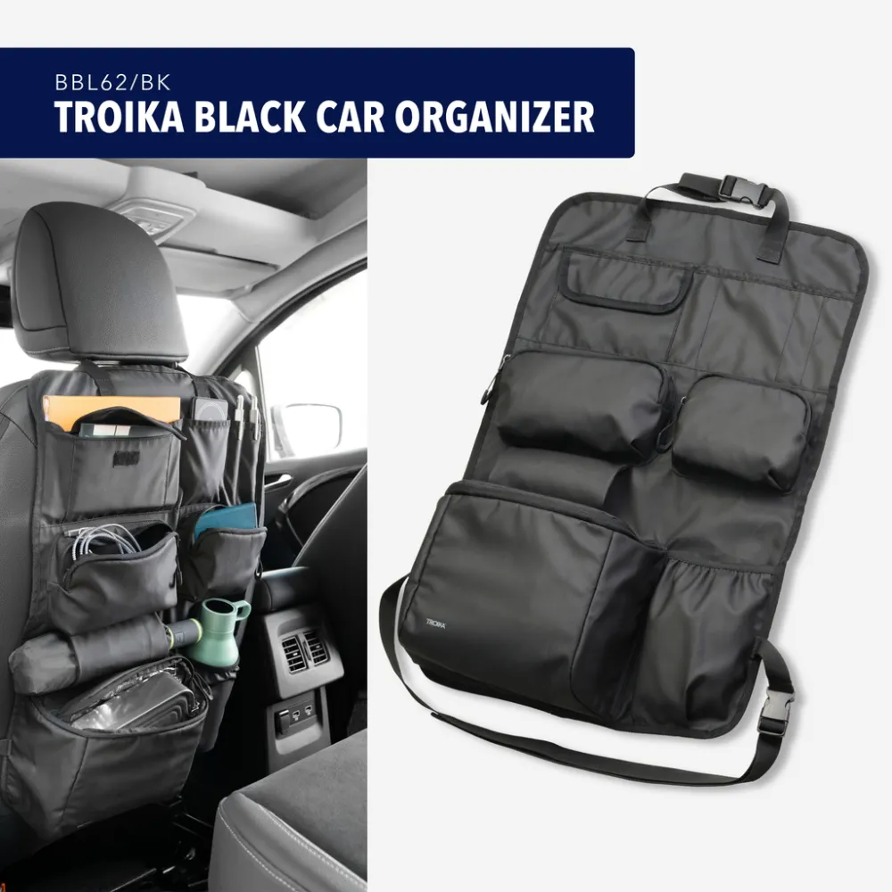 Auto Rücksitz-Organizer TROIKA BLACK CAR ORGANIZER, schwarz – Bild 6