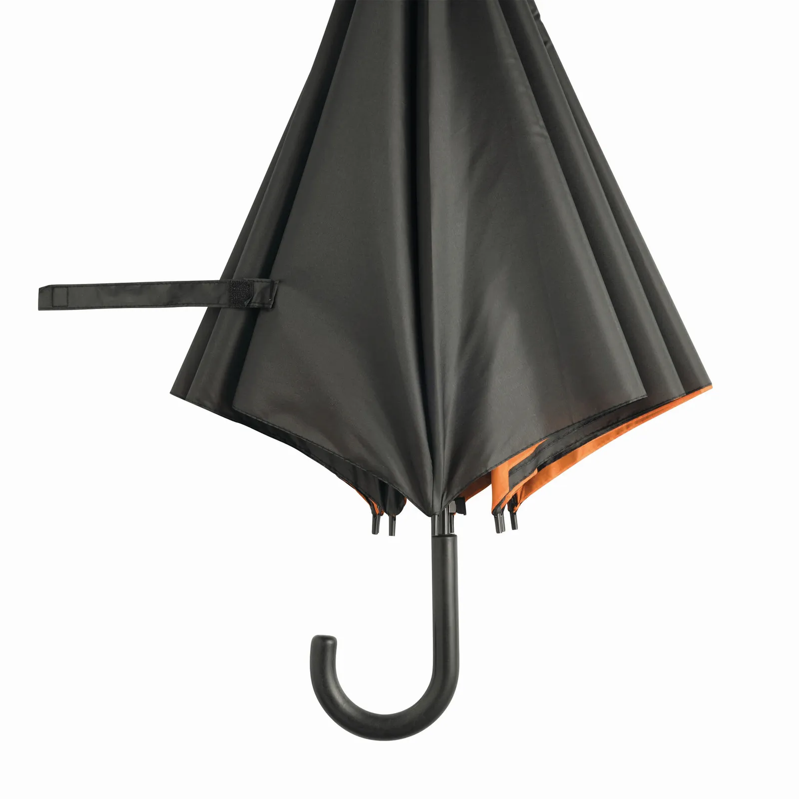 DOUBLY Umbrella, Automatik-Stockschirm, orange, schwarz – Bild 4