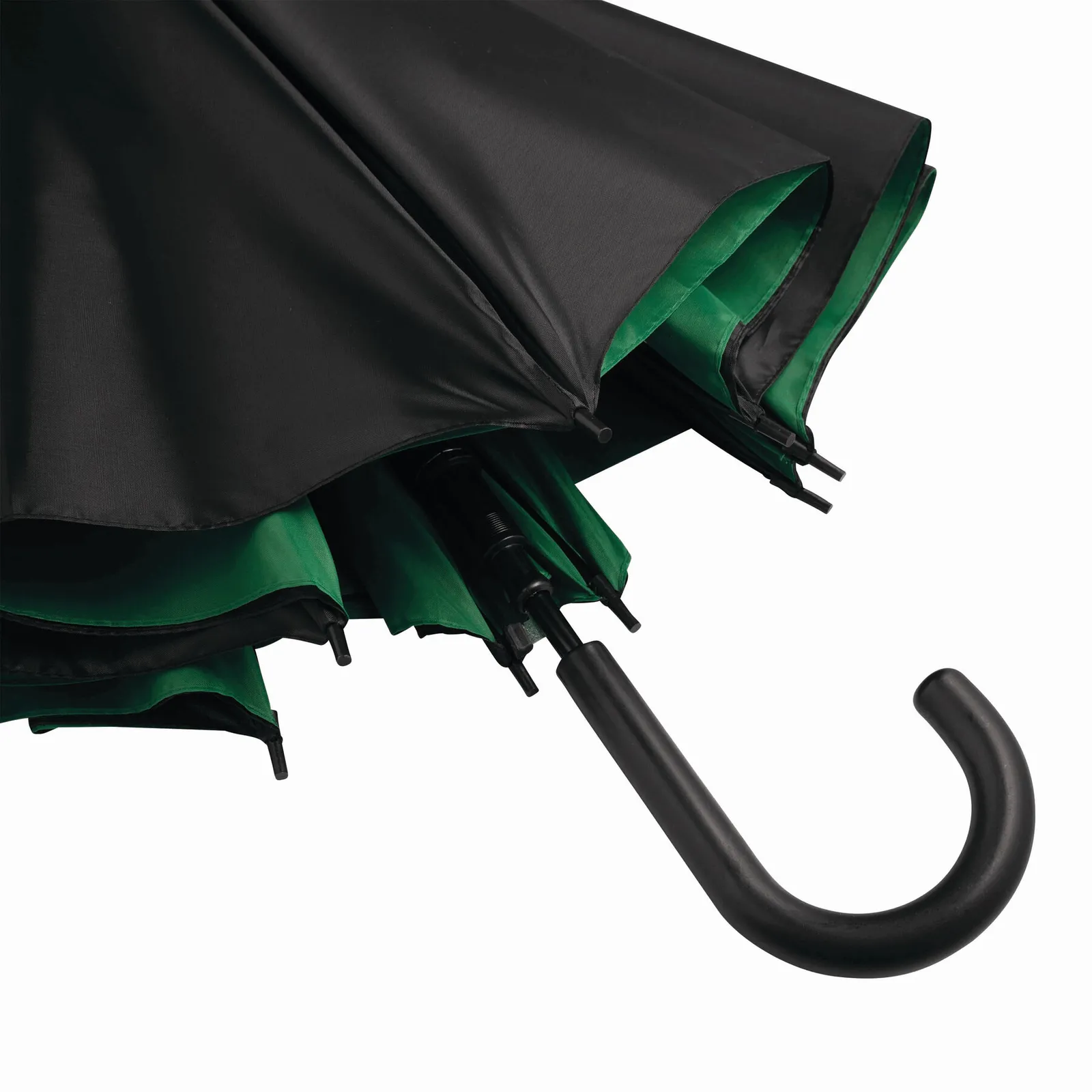 DOUBLY Umbrella, Automatik-Stockschirm, grün, schwarz – Bild 6