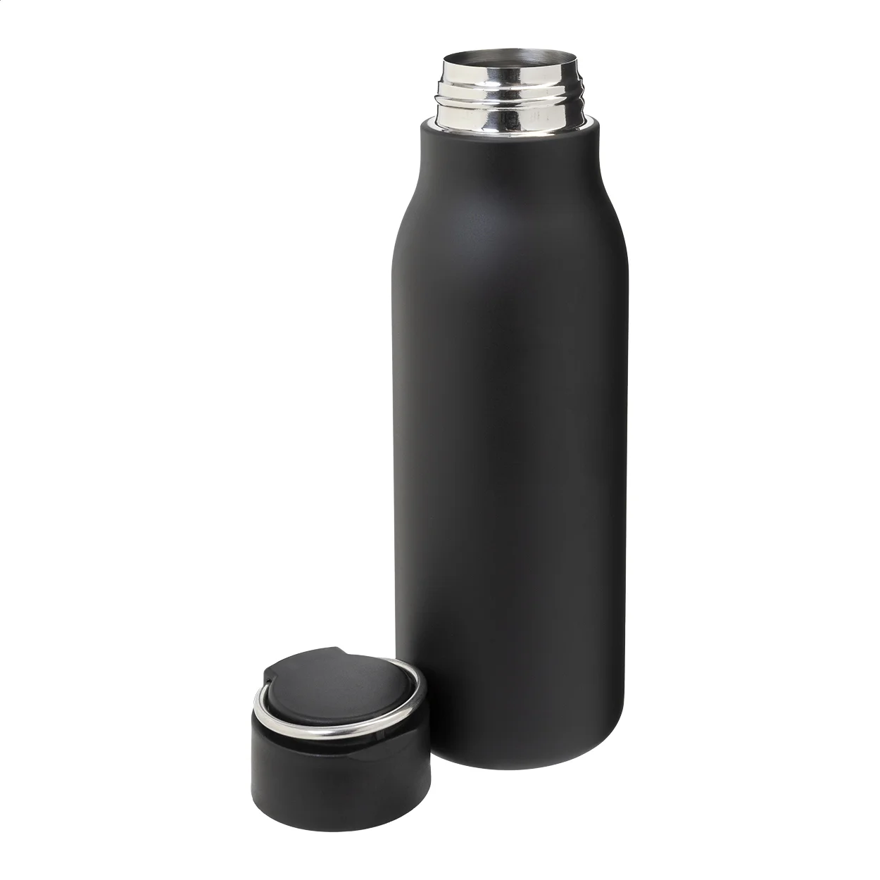 Edelstahl-Trinkflasche Rissip, schwarz – Bild 2