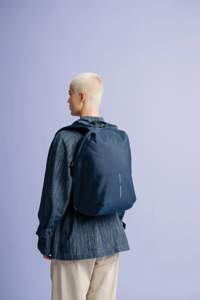 Bobby Soft, Anti-Diebstahl-Rucksack, navy blau – Bild 11