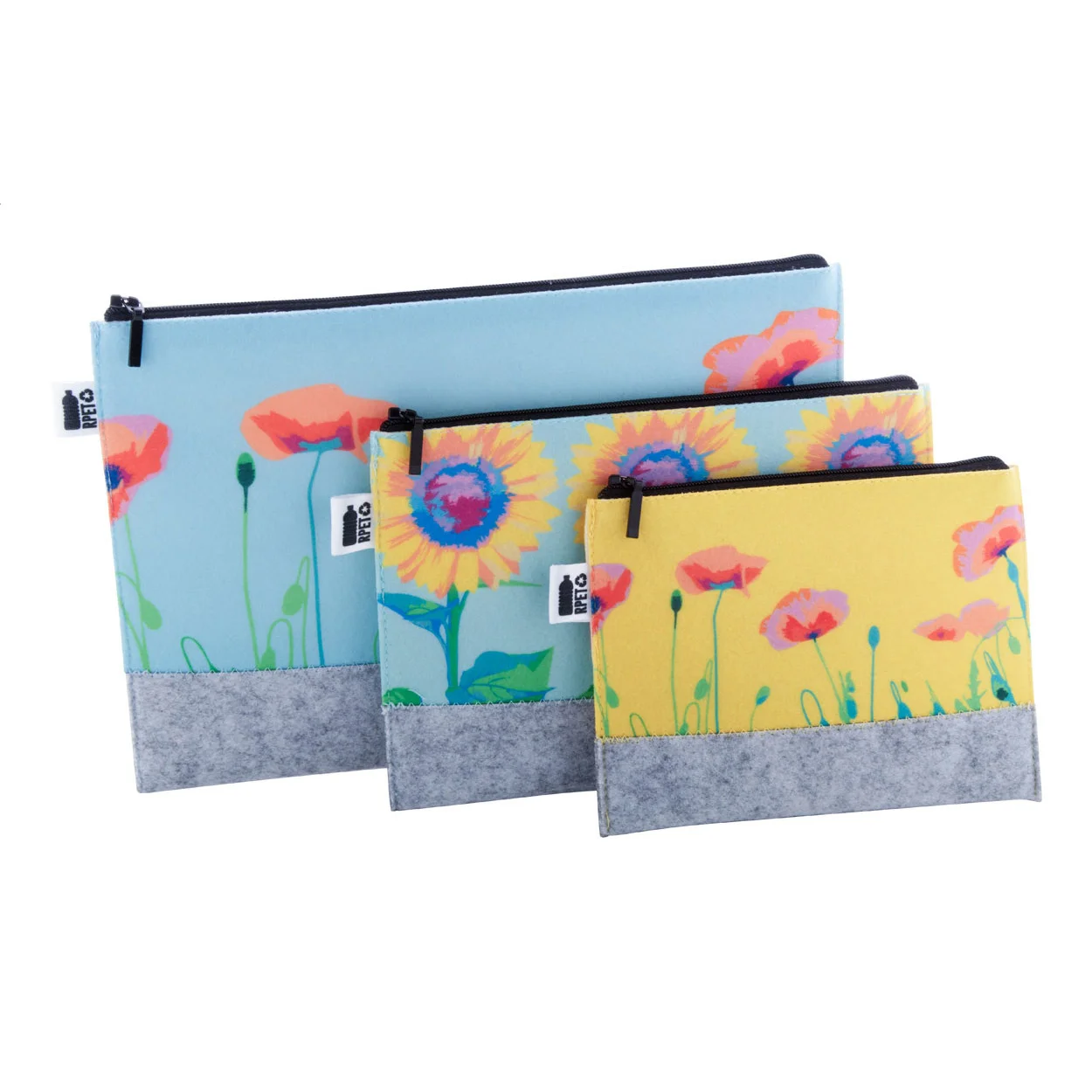 Individuelle Kosmetiktasche CreaFelt Beauty L, weiß, grau – Bild 7