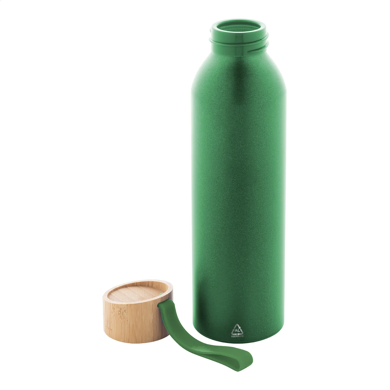 Flasche Ralusip Plus aus recyceltem Aluminium, grün – Bild 2