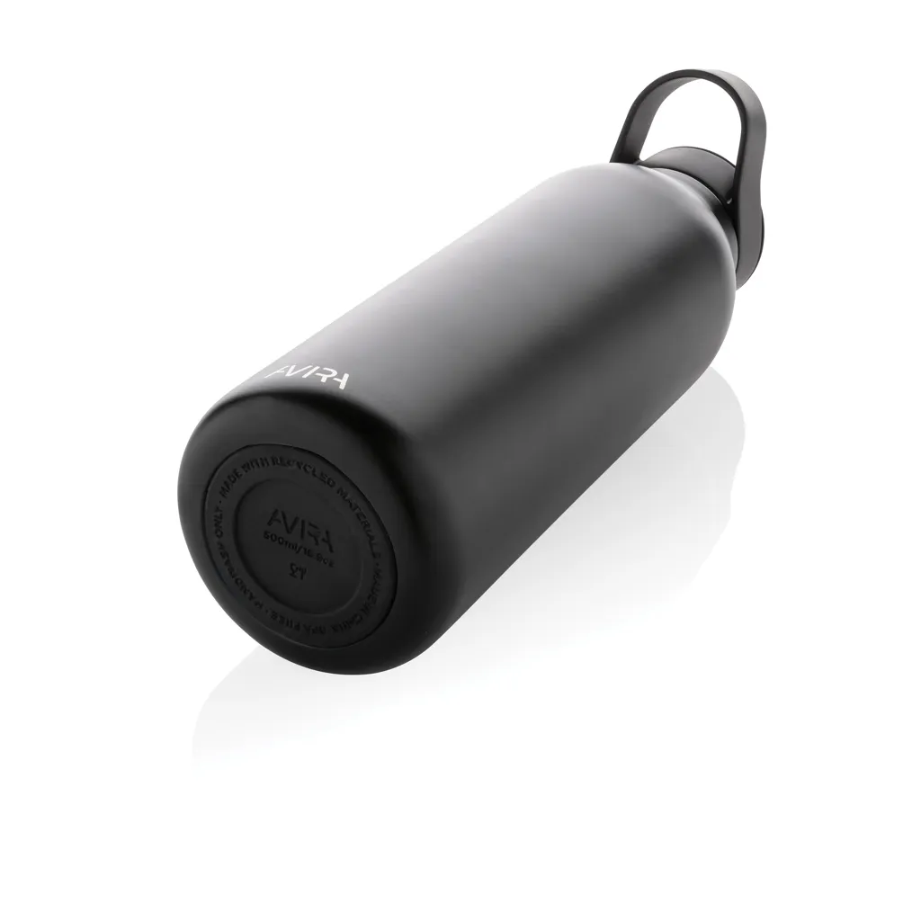 Avira Ara RCS Re-Steel Fliptop Wasserflasche 500ml, schwarz – Bild 7