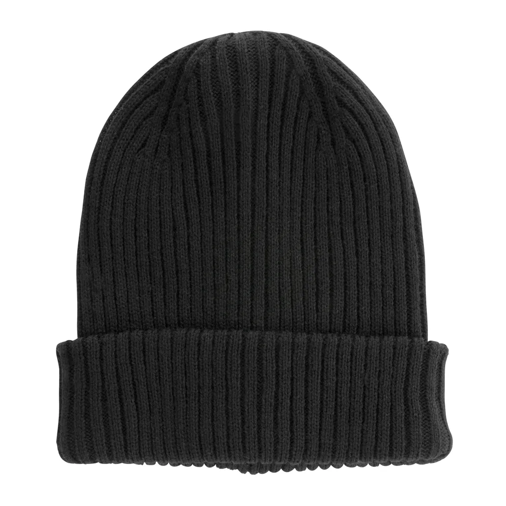 Impact AWARE™ Polylana® doppelt gestrickte Mütze, schwarz – Bild 2