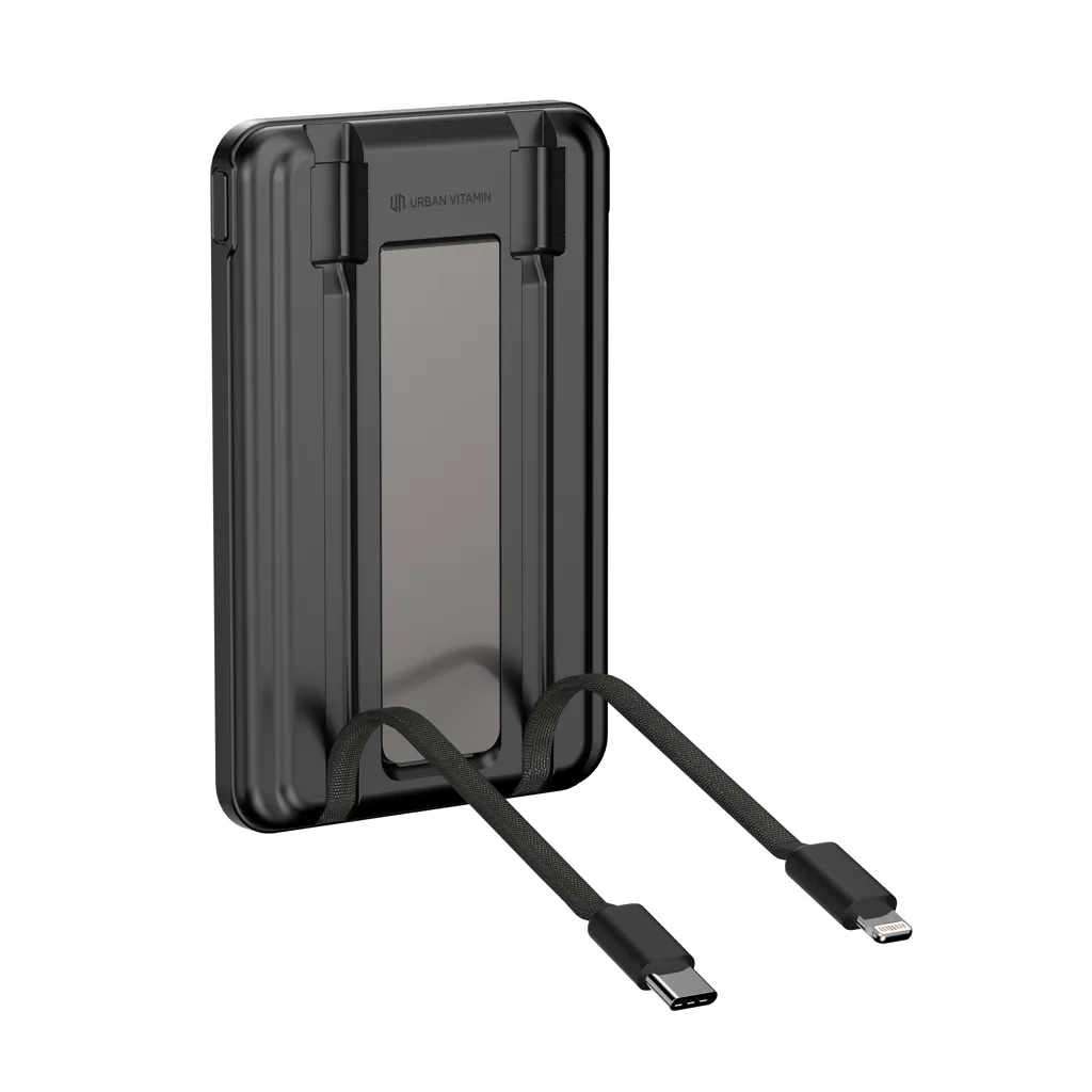 Urban Vitamin Redwood 5-in-1 5.000mAh 20W PD magn. Powerbank, schwarz – Bild 9