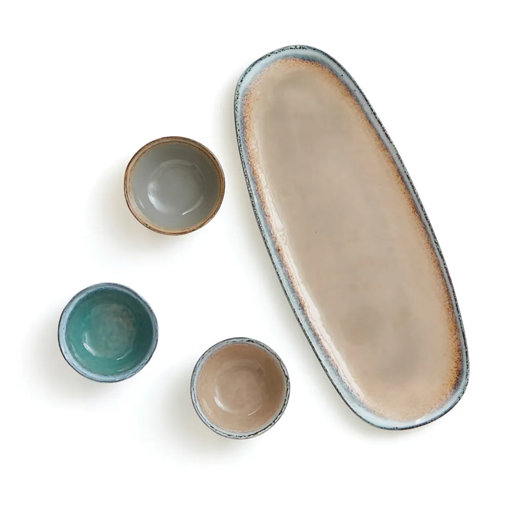 Nomimono Servier-Set, beige – Bild 2