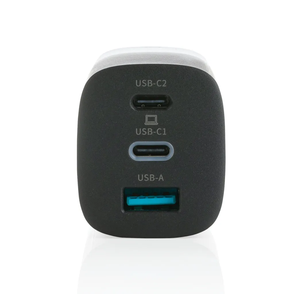 Philips 65W Ultra-Schnell-PD 3-Port-USB-Wandladegerät, schwarz – Bild 4