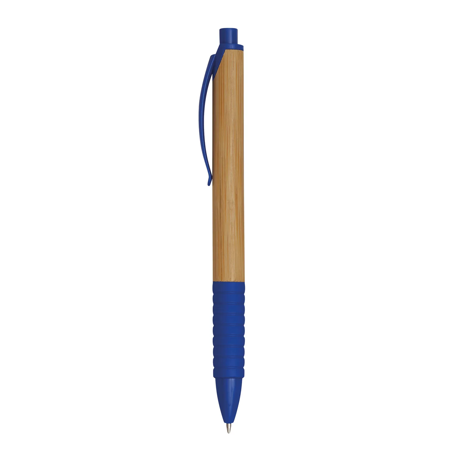 BAMBOO RUBBER - Kugelschreiber, blau, braun – Bild 3