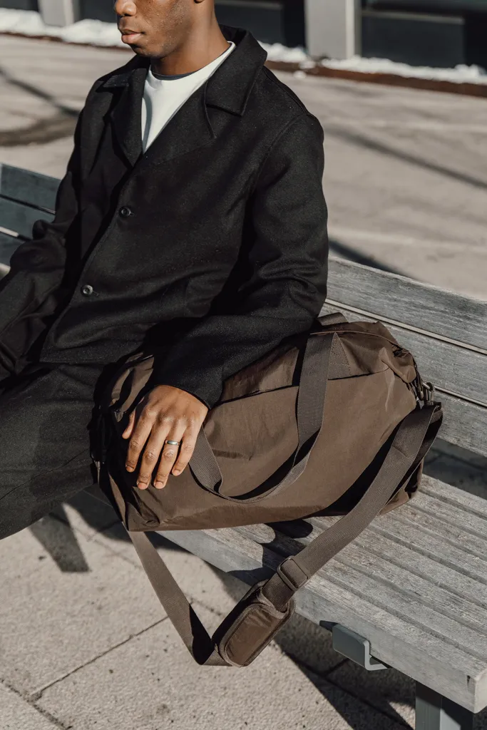 KENTO URBAN Weekender aus RCS recyceltem Nylon, braun – Bild 8