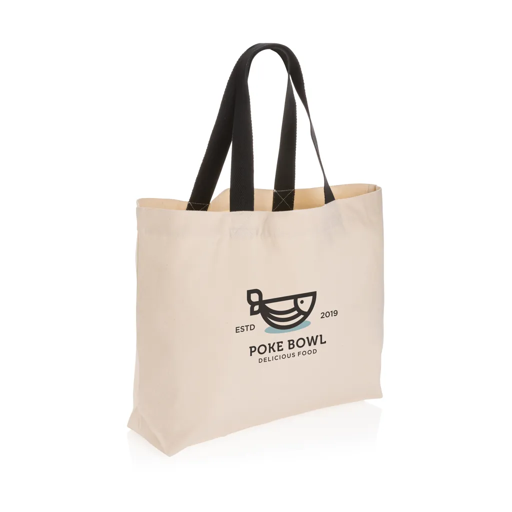 Impact Aware™ 240g/m² große Tasche aus rCanvas, ungefärbt, off white – Bild 3