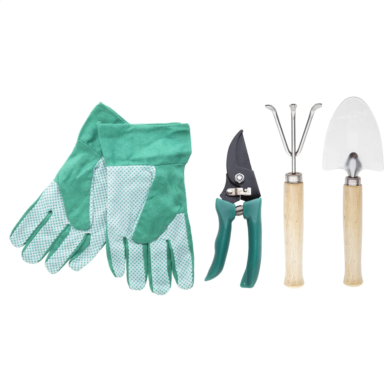 Gartenwerkzeug-Set Jardin, grün, natur – Bild 3