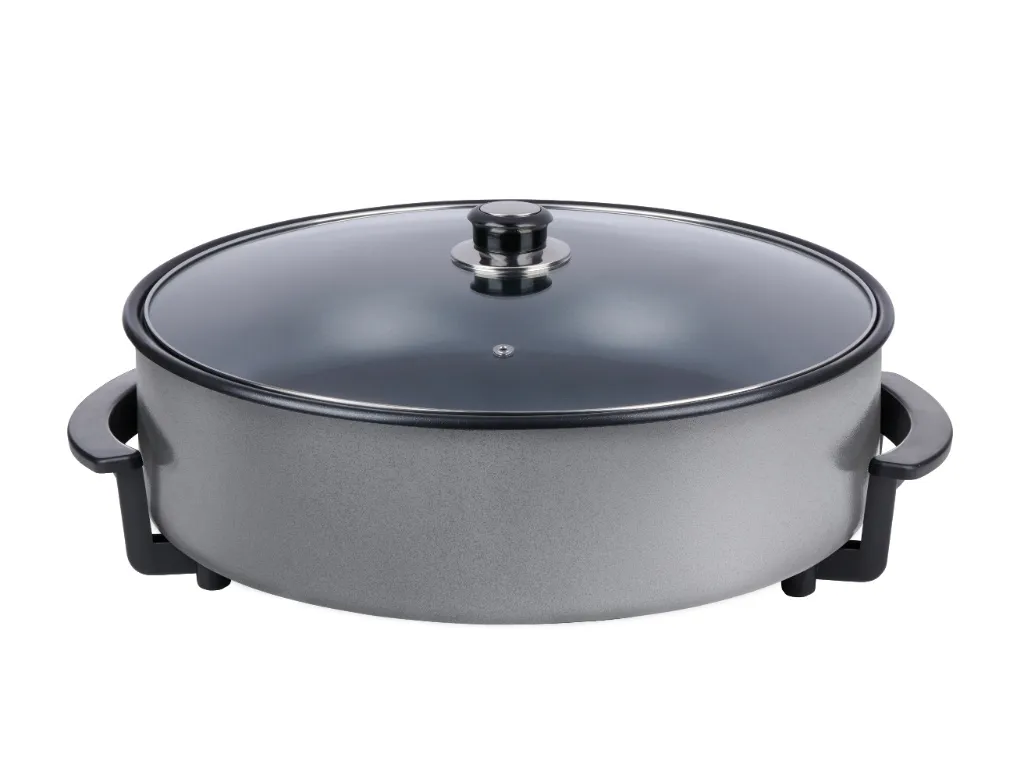 ALPINA Elektrische Partypfanne 1500W Ø42cm, Schwarz – Bild 4