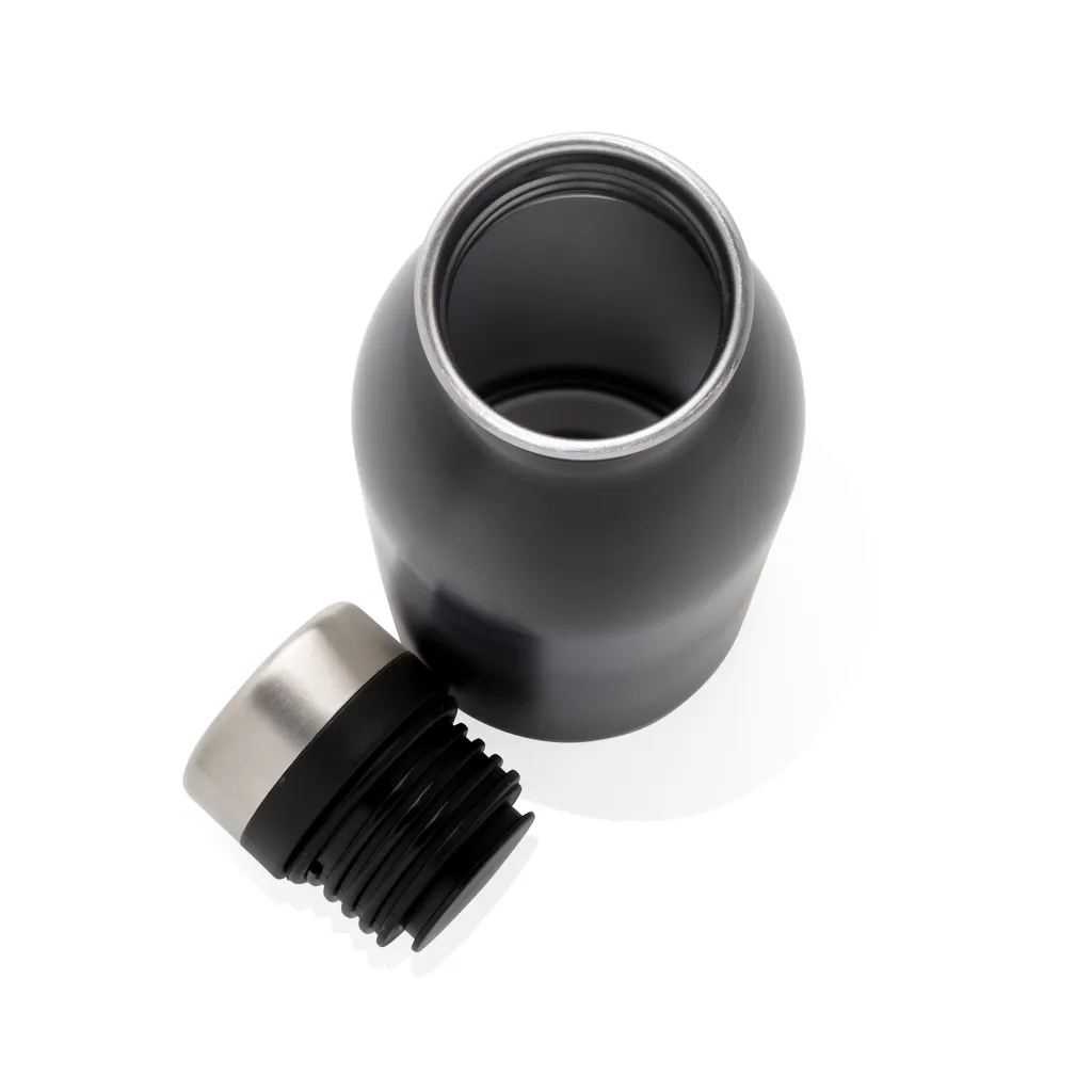 Deluxe Wasserflasche aus RCS recyceltem Stainless-Steel, schwarz – Bild 3