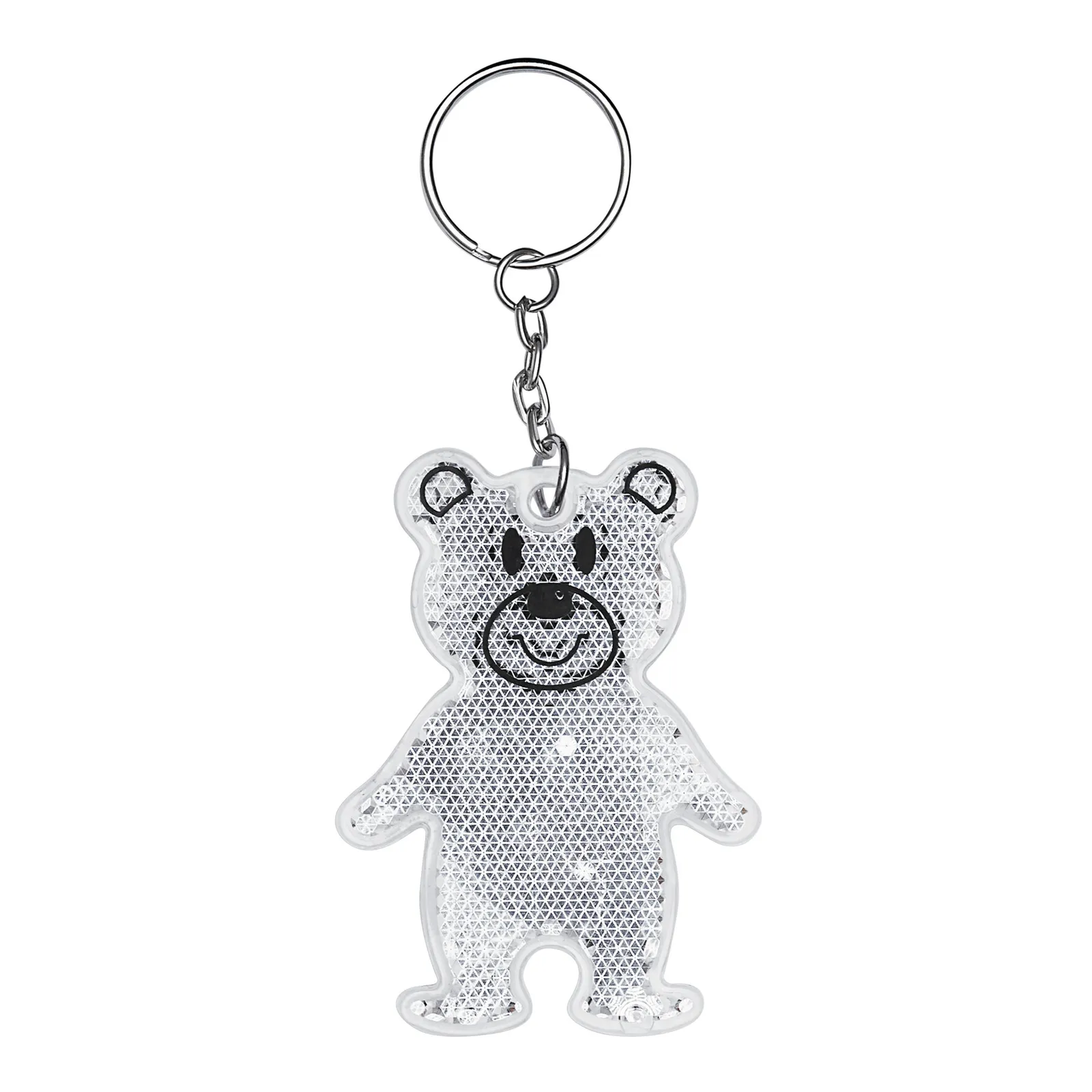 TEDDY - Reflektierender Schlüsselanhänger, weiß – Bild 2