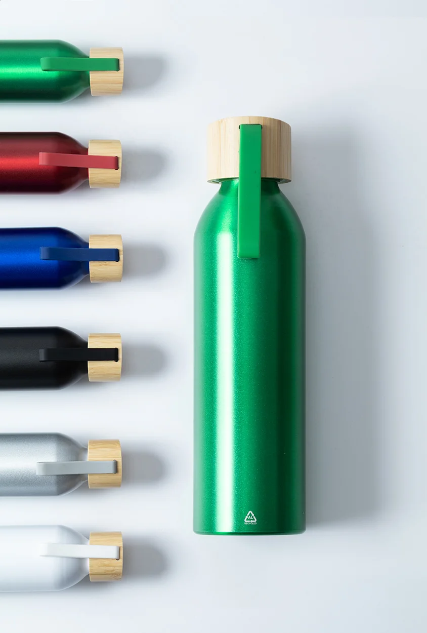 Flasche Ralusip Plus aus recyceltem Aluminium, grün – Bild 6