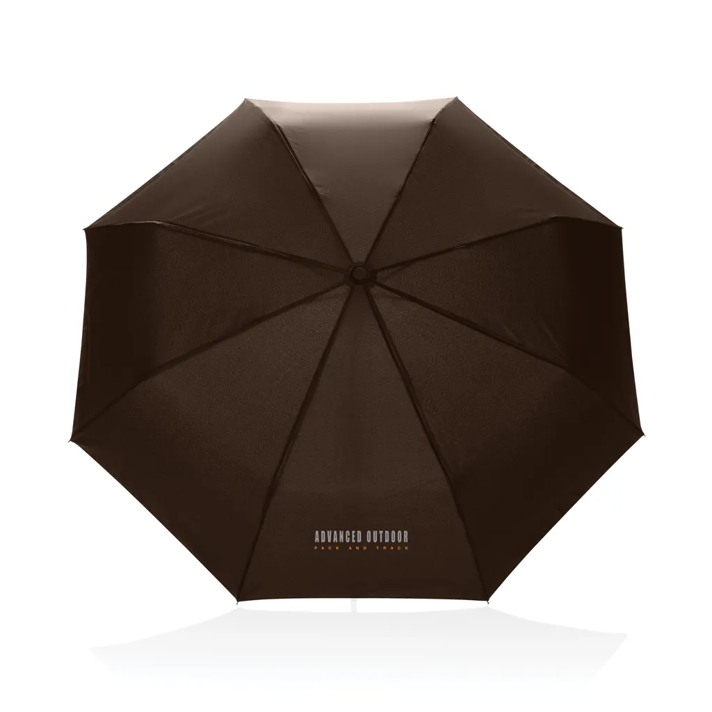 KENTO URBAN 21'' AWARE™ 190T RPET autom. open/close Schirm, braun – Bild 5
