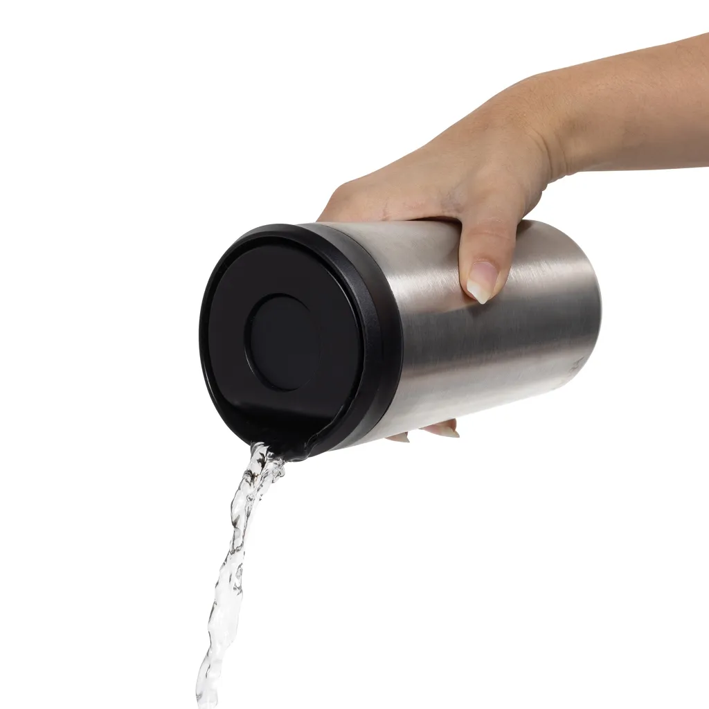 Avira Alix Klickbecher aus RCS rec. Stahl 400ml, silber – Bild 6