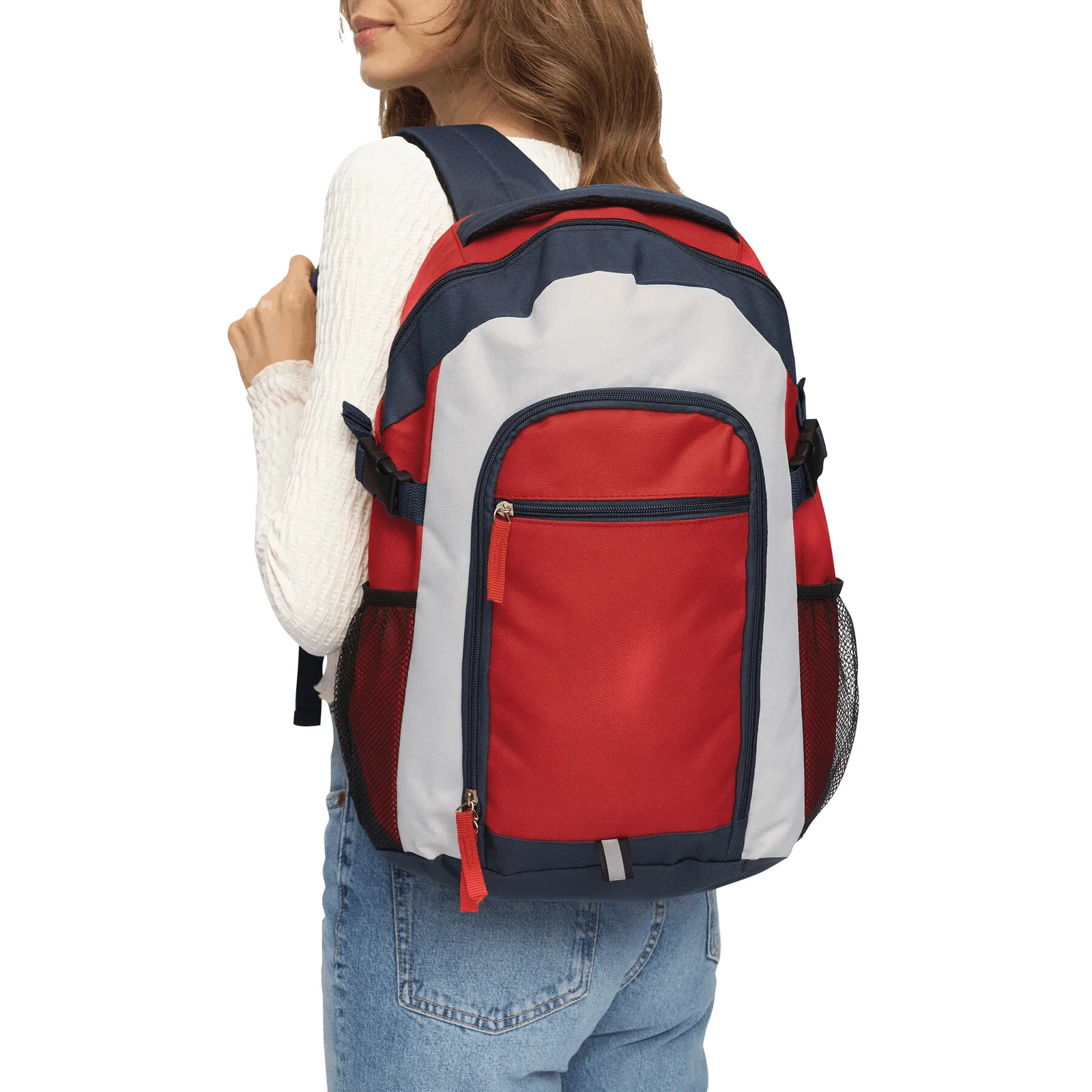 MARINA - Rucksack blau, rot, weiß, blau, rot – Bild 8