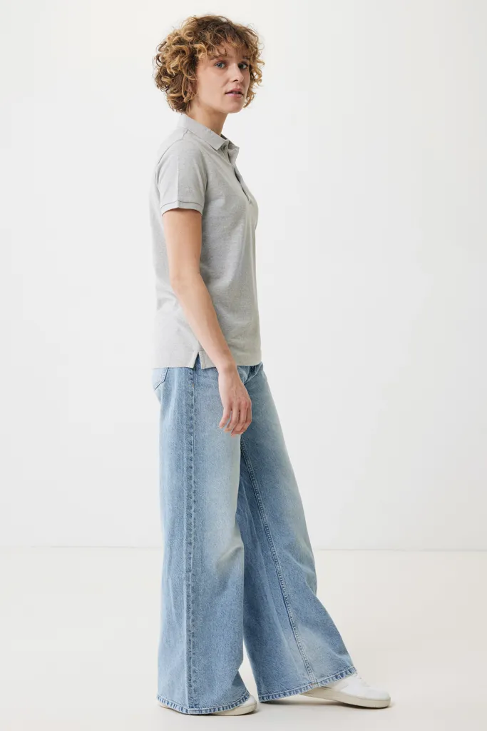 IQONIQ Yosemite Damen Piqué-Poloshirt aus rec. Baumwolle, heather grey – Bild 7