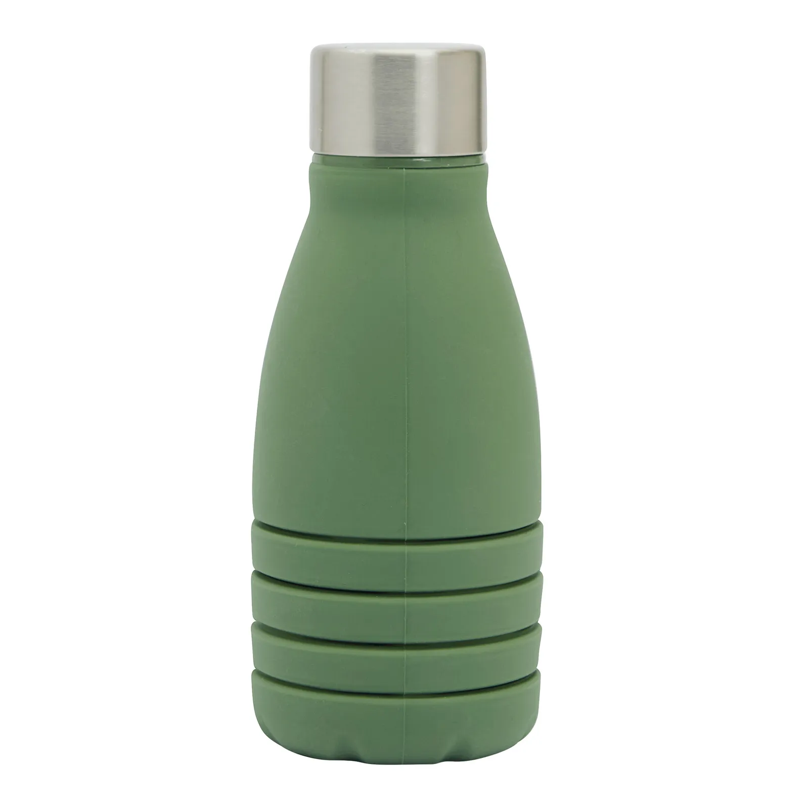 BIG GETS SMALL - Faltbare Trinkflasche, olivgrün – Bild 3