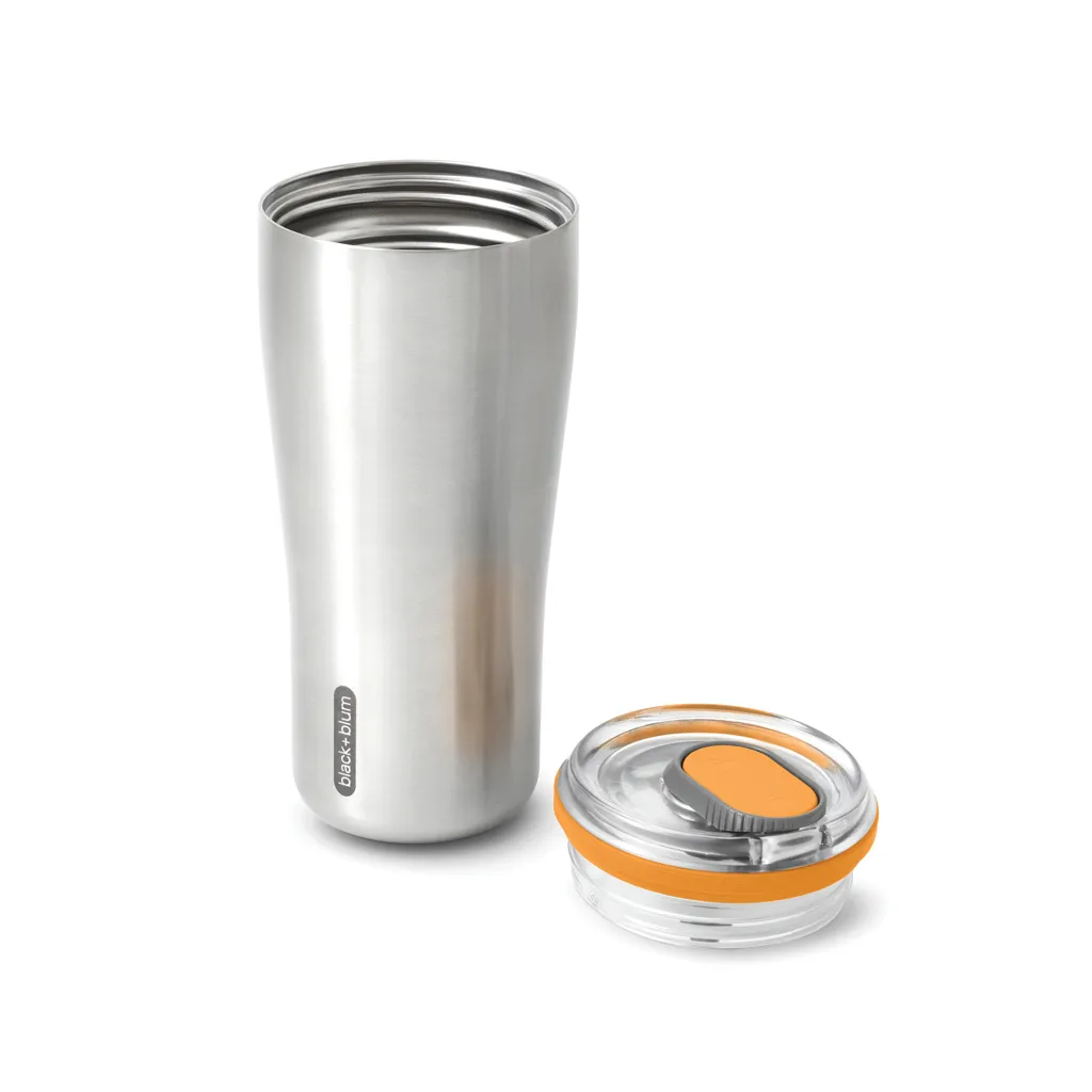 Black+Blum isolierter Reisebecher 600ml, orange – Bild 4