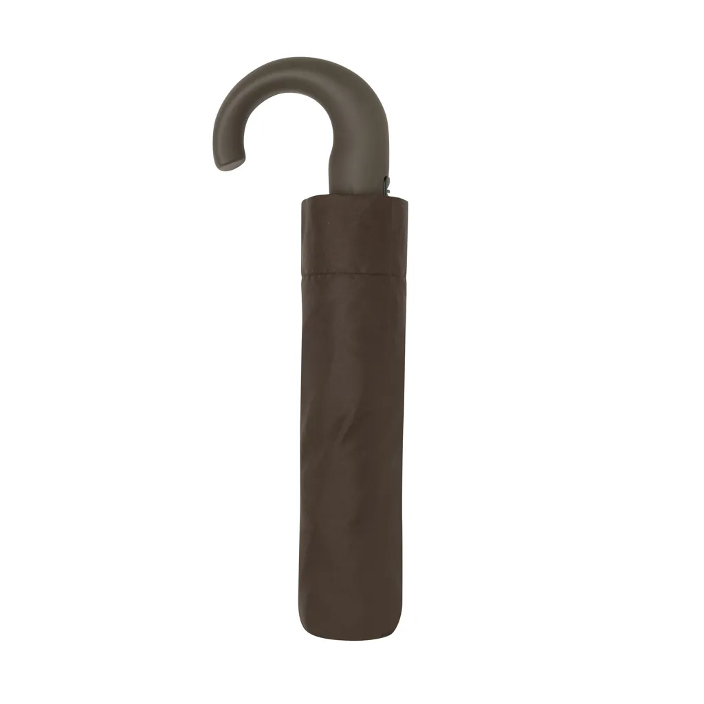 KENTO URBAN 21'' AWARE™ 190T RPET autom. open/close Schirm, braun – Bild 3