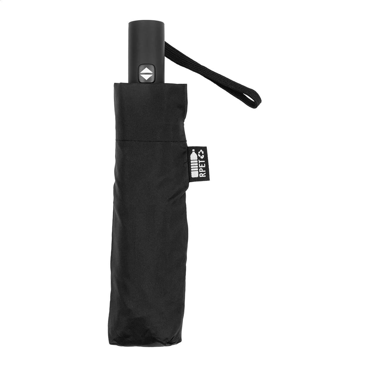 RPET Taschenschirm Floccus, schwarz – Bild 4