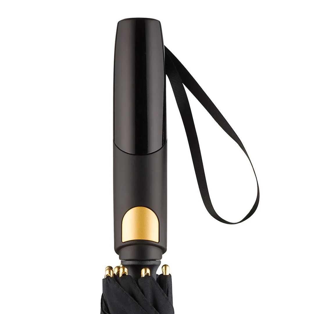 AC-Alu-Gästeschirm FARE® Precious, schwarz/gold – Bild 4