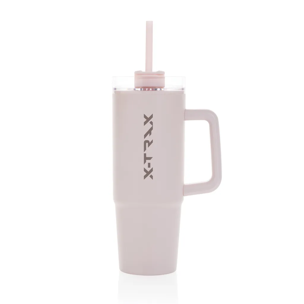 Tana Becher aus RCS recyceltem Kunststoff mit Griff 750ml, rosa – Bild 2