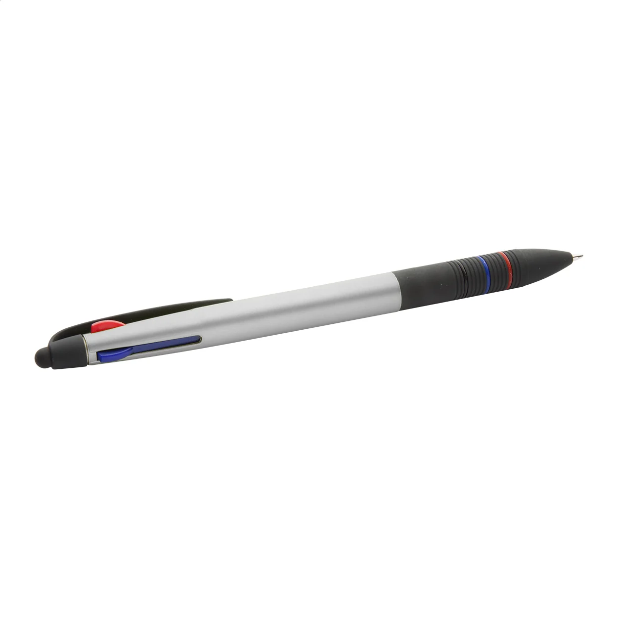 Touchpen Trime mit Kugelschreiber, silber, schwarz – Bild 2
