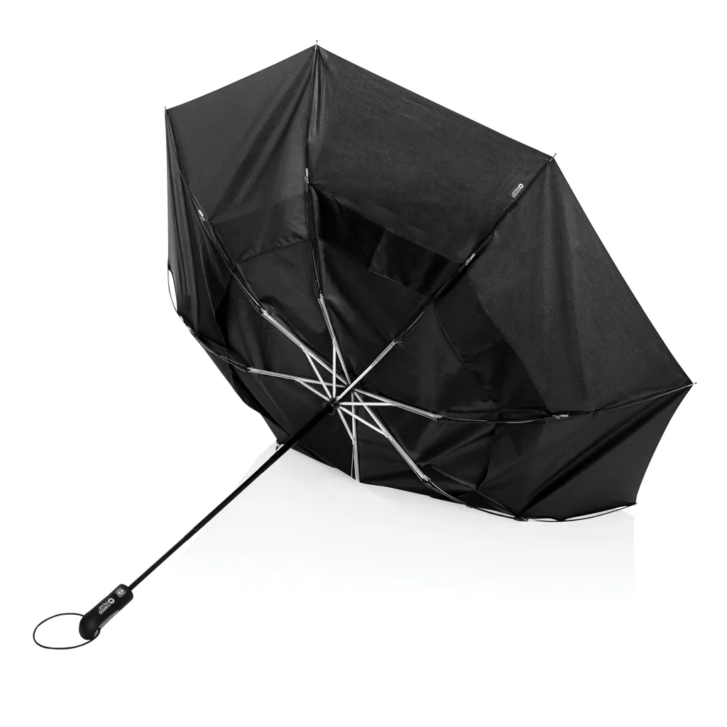 Swiss Peak AWARE™ Tornado 27" Taschen-StormProof-Schirm, schwarz – Bild 3