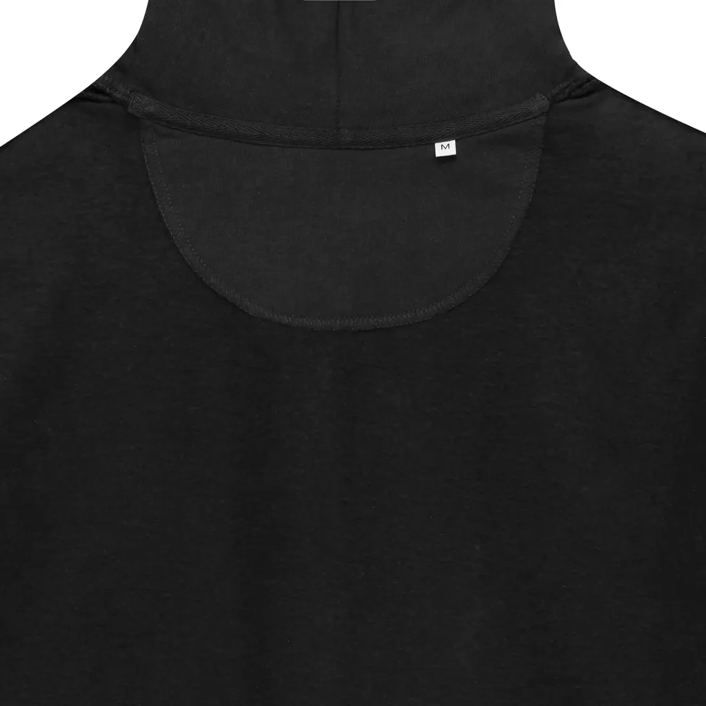 IQONIQ Abisko Zip-Kapuzenpullover aus recycelter Baumwolle, schwarz – Bild 3