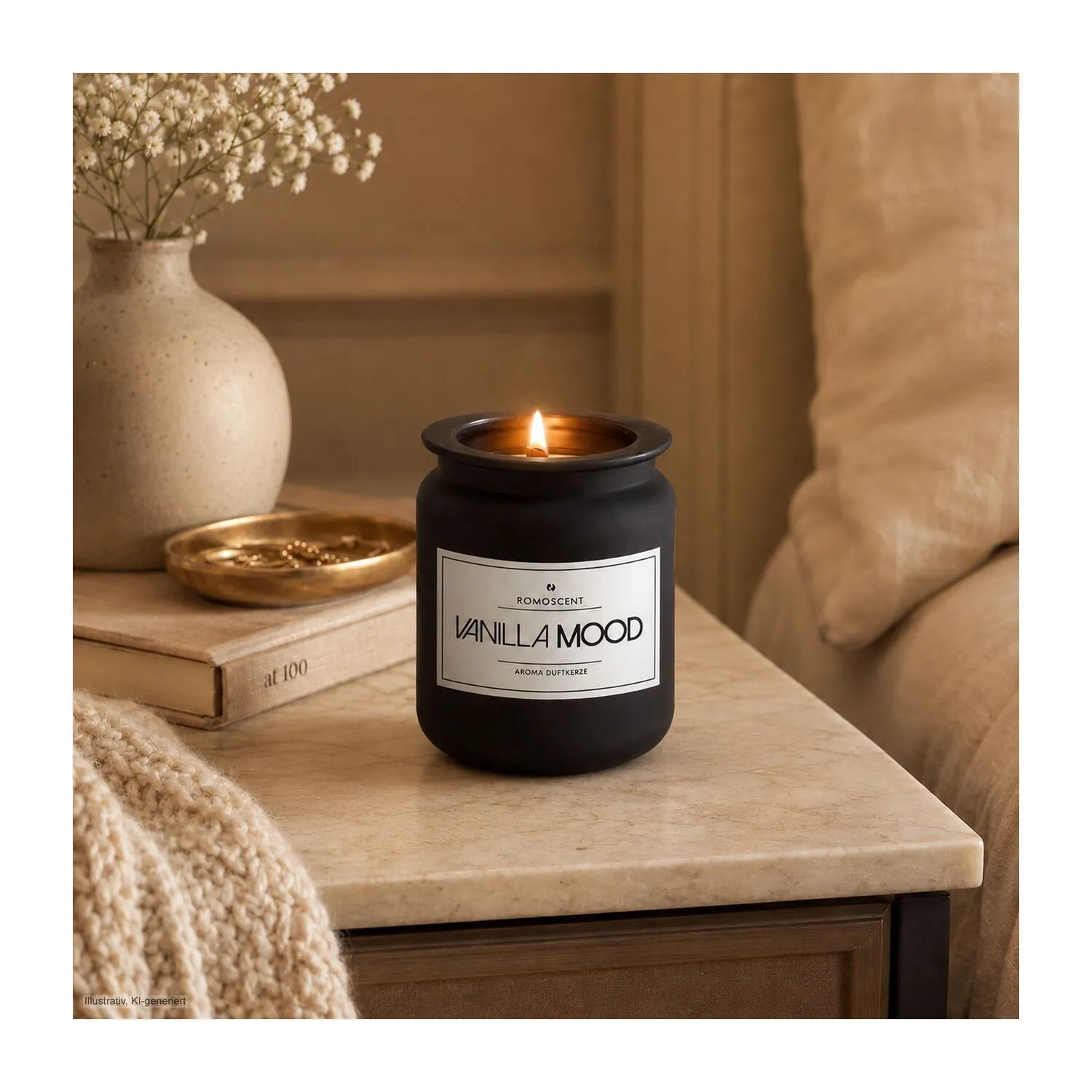 ROMOSCENT® Aromakerze Vanilla Mood, schwarz – Bild 18