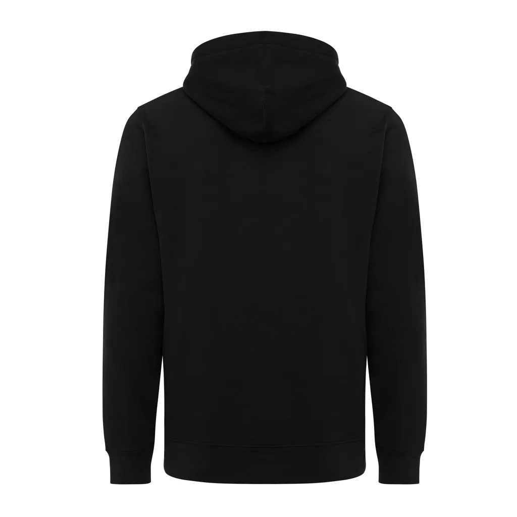 IQONIQ Yengo Hoodie mit Seitentaschen aus rec. Baumwolle, schwarz – Bild 2