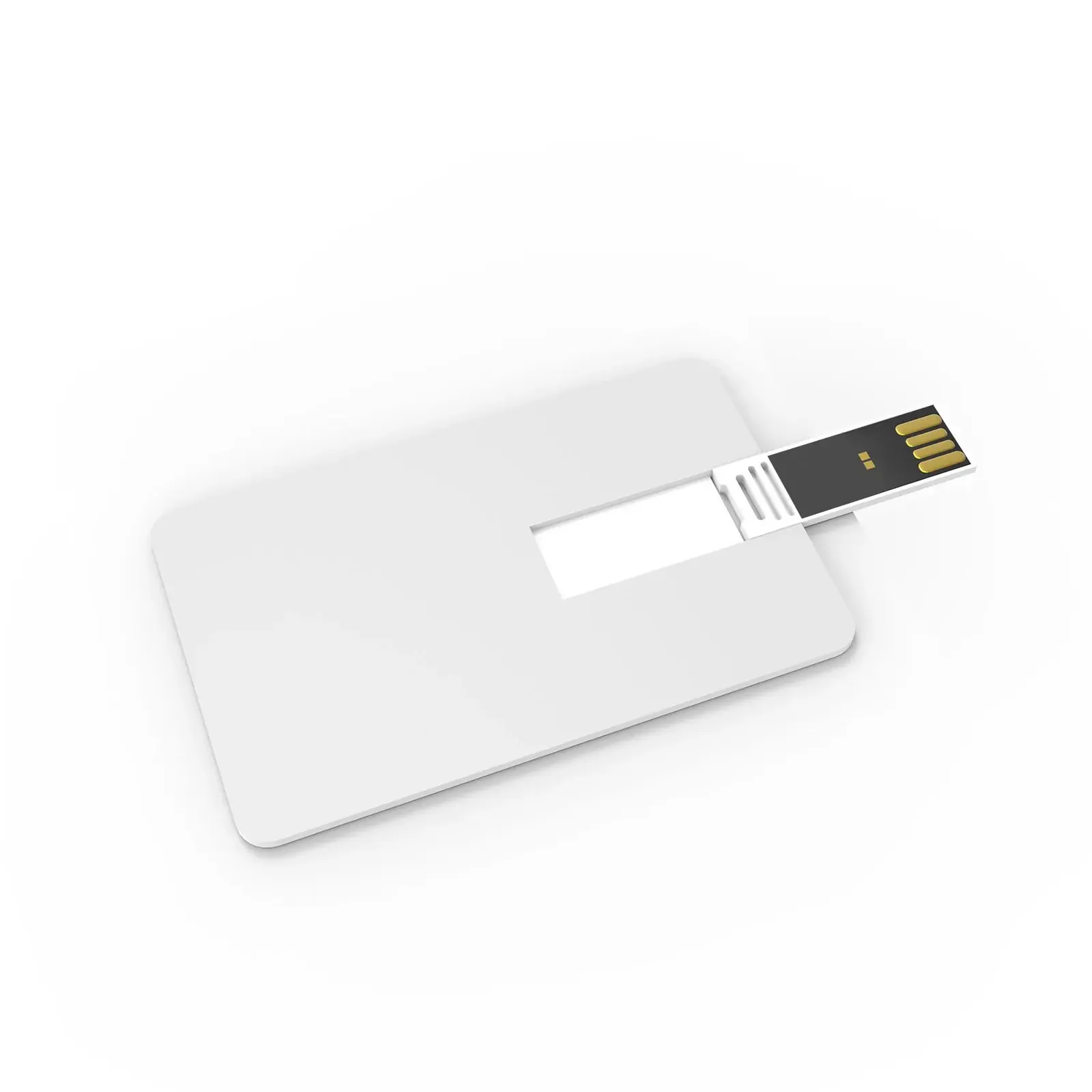 USB-Stick im Kreditkartenformat, Weiß – Bild 5