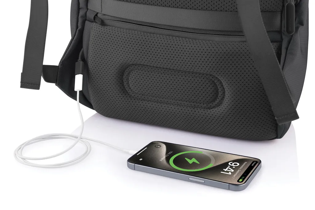 Bobby Soft, Anti-Diebstahl-Rucksack, schwarz – Bild 6