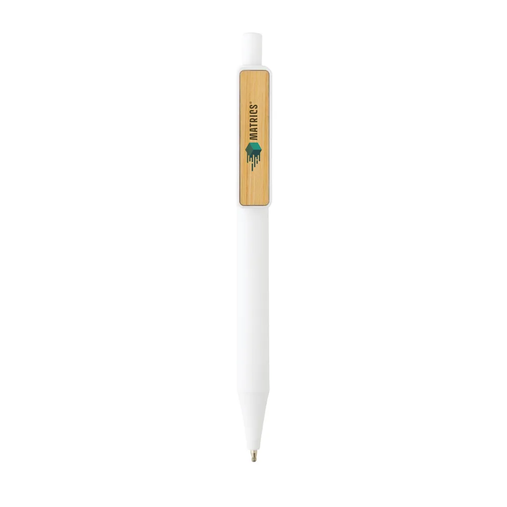 GRS rABS Stift mit Bambus-Clip, weiß – Bild 4