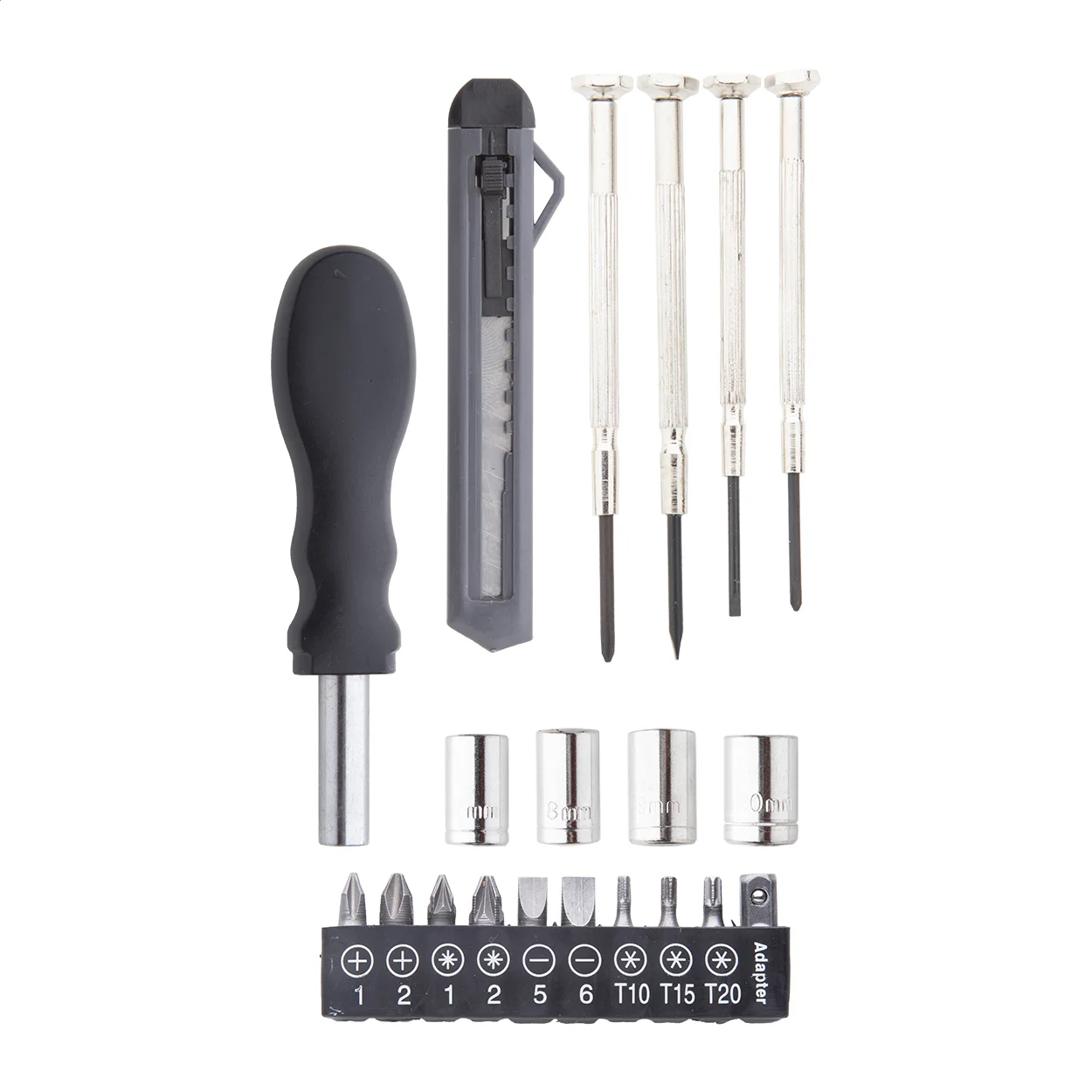Werkzeug-Set Fangio, schwarz – Bild 4