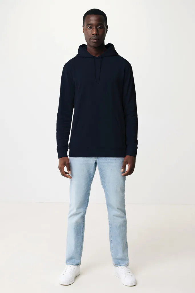 IQONIQ Jasper Hoodie aus recycelter Baumwolle, navy blau – Bild 7