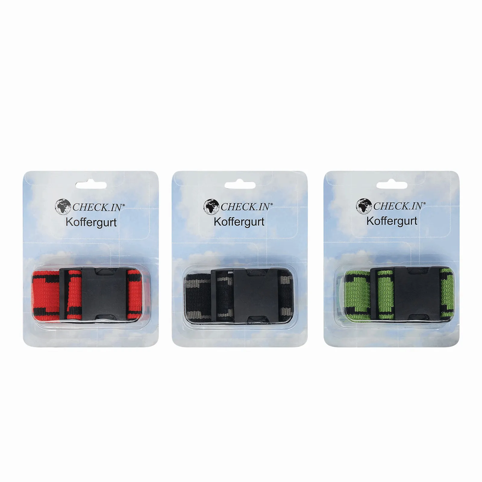 FIX - Koffergurt grün, rot, schwarz, grün, rot – Bild 3
