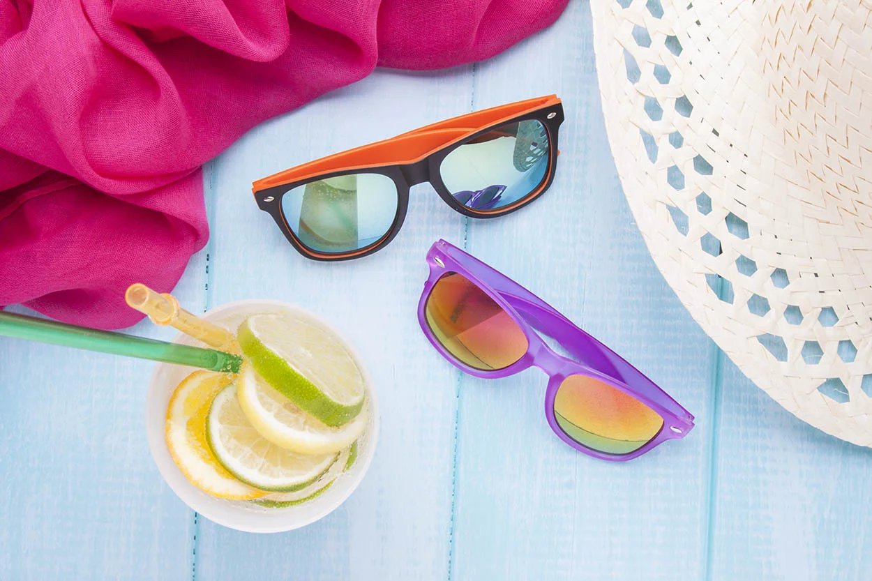Sonnenbrille Noosa, orange, schwarz – Bild 2